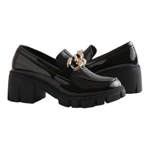 Tinstree Platform Patent Leather Loafers